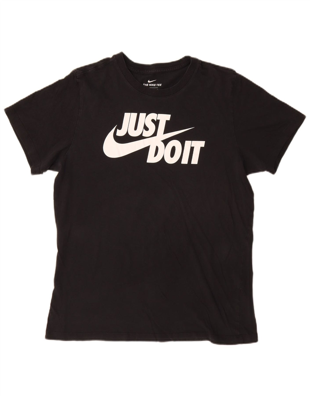 Velika crna pamučna majica Nike s grafičkim motivima