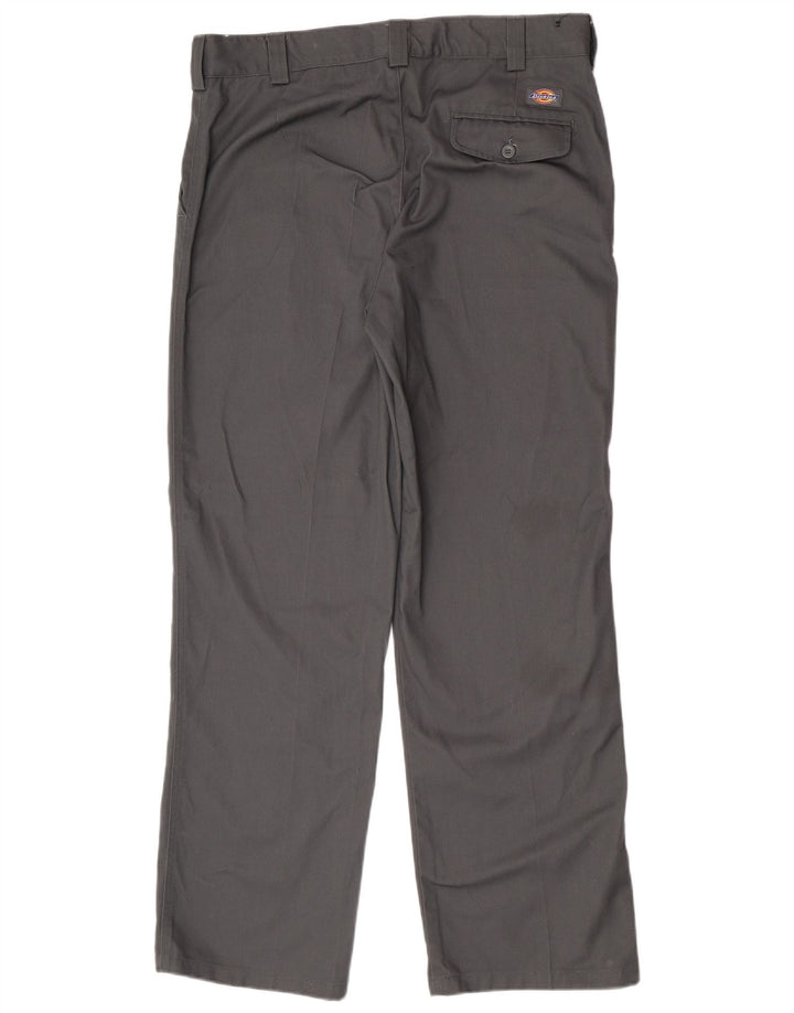 Dickies muške ravne chino hlače W38 L32 sivi poliester