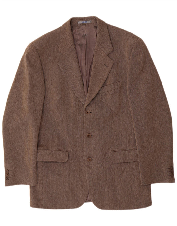 Kenzo muška jakna s 3 gumba IT 50 Large Brown Wool