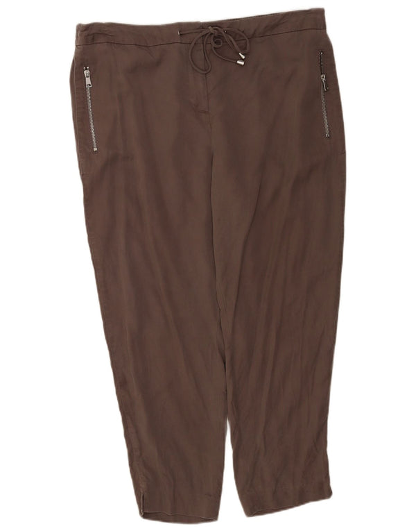 MINT VELVET Ženske skraćene hlače UK 18 XL W38 L26 sivi liocel