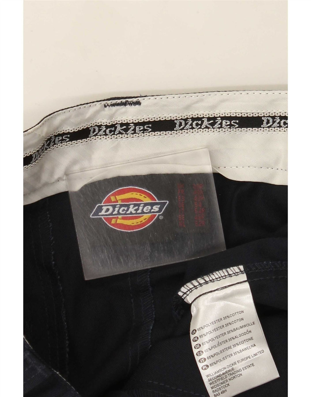 Dickies muške ravne chino hlače W38 L31 crni poliester