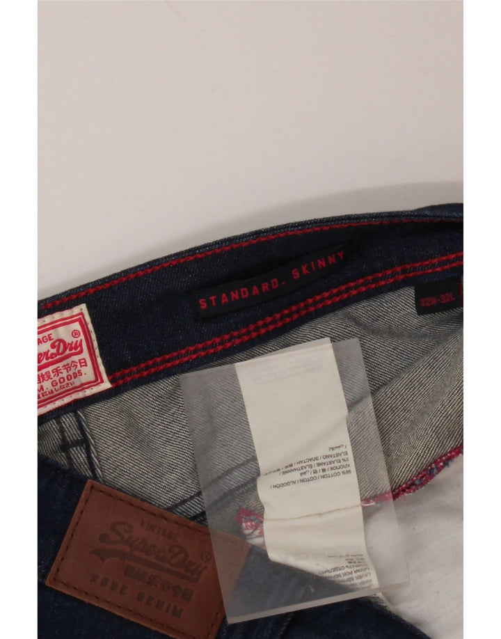 SUPERDRY ženske uske traperice standardnog kroja W32 L28 plavi pamuk