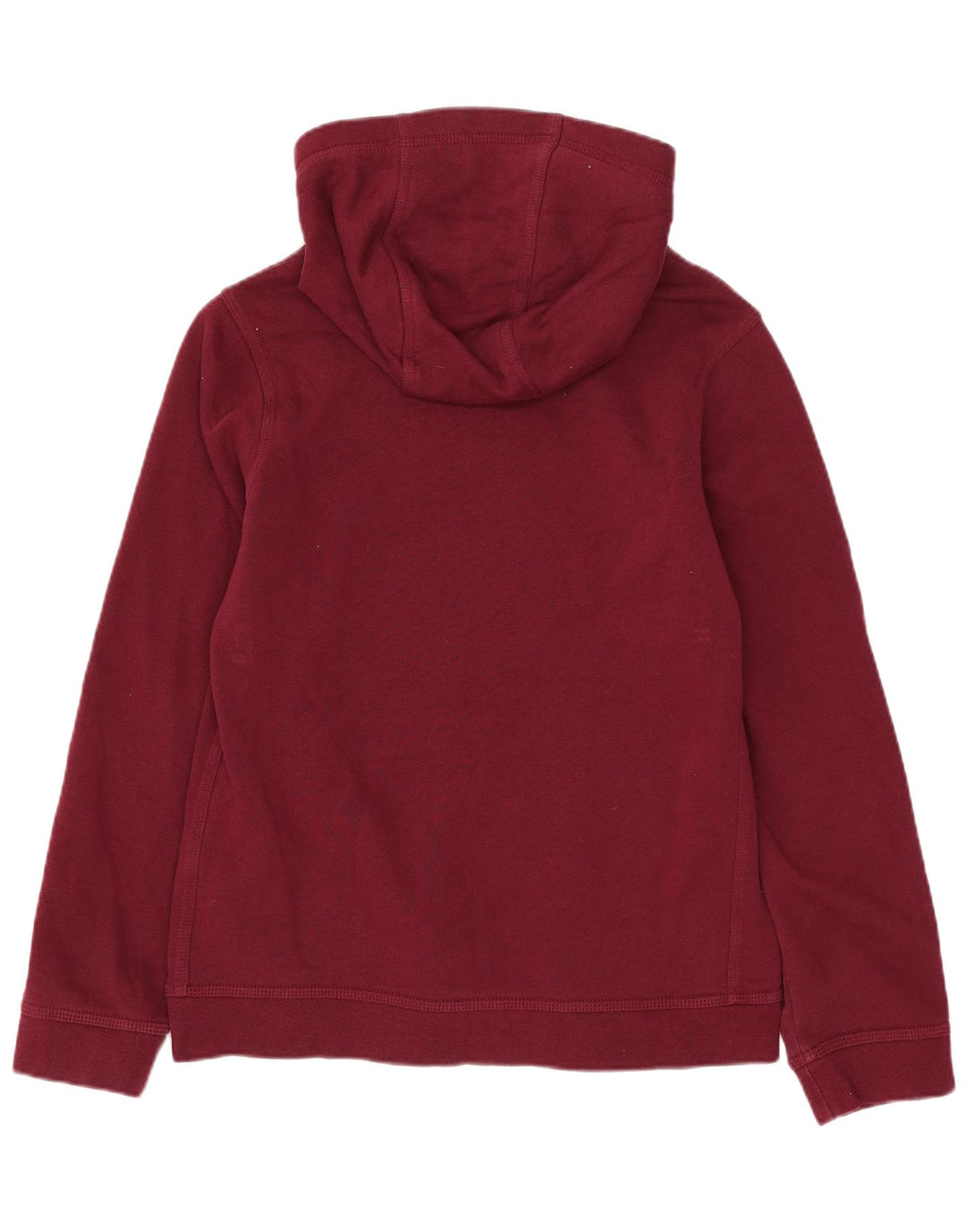NIKE Boys Graphic Hoodie Džemper 12-13 Years Large Burgundy Pamuk