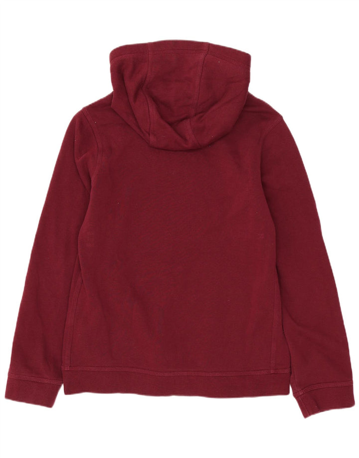 NIKE Boys Graphic Hoodie Džemper 12-13 Years Large Burgundy Pamuk