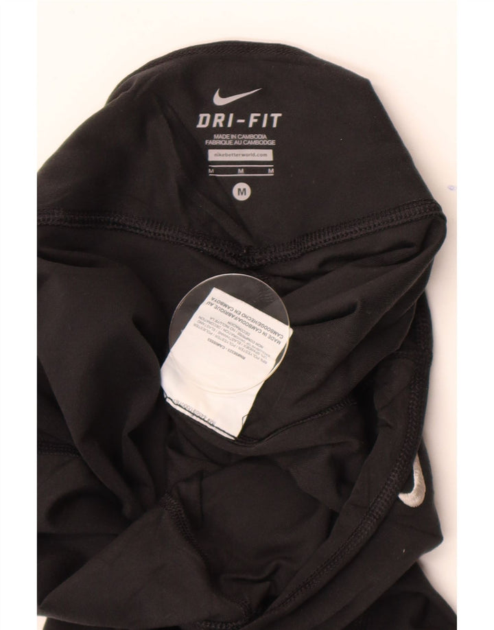 Ženske hlače za trenirku Nike Dri Fit UK 14 Srednji crni poliester