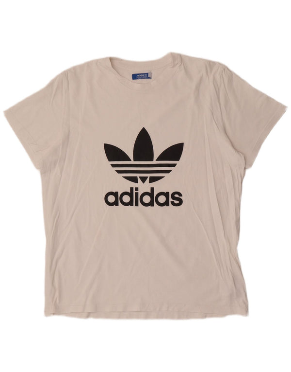 Adidas muška grafička majica kratkih rukava XL bijeli pamuk