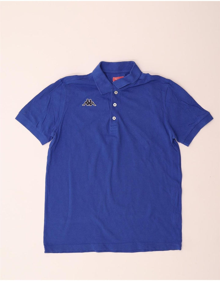 KAPPA Mens Polo Shirt Large Blue Cotton