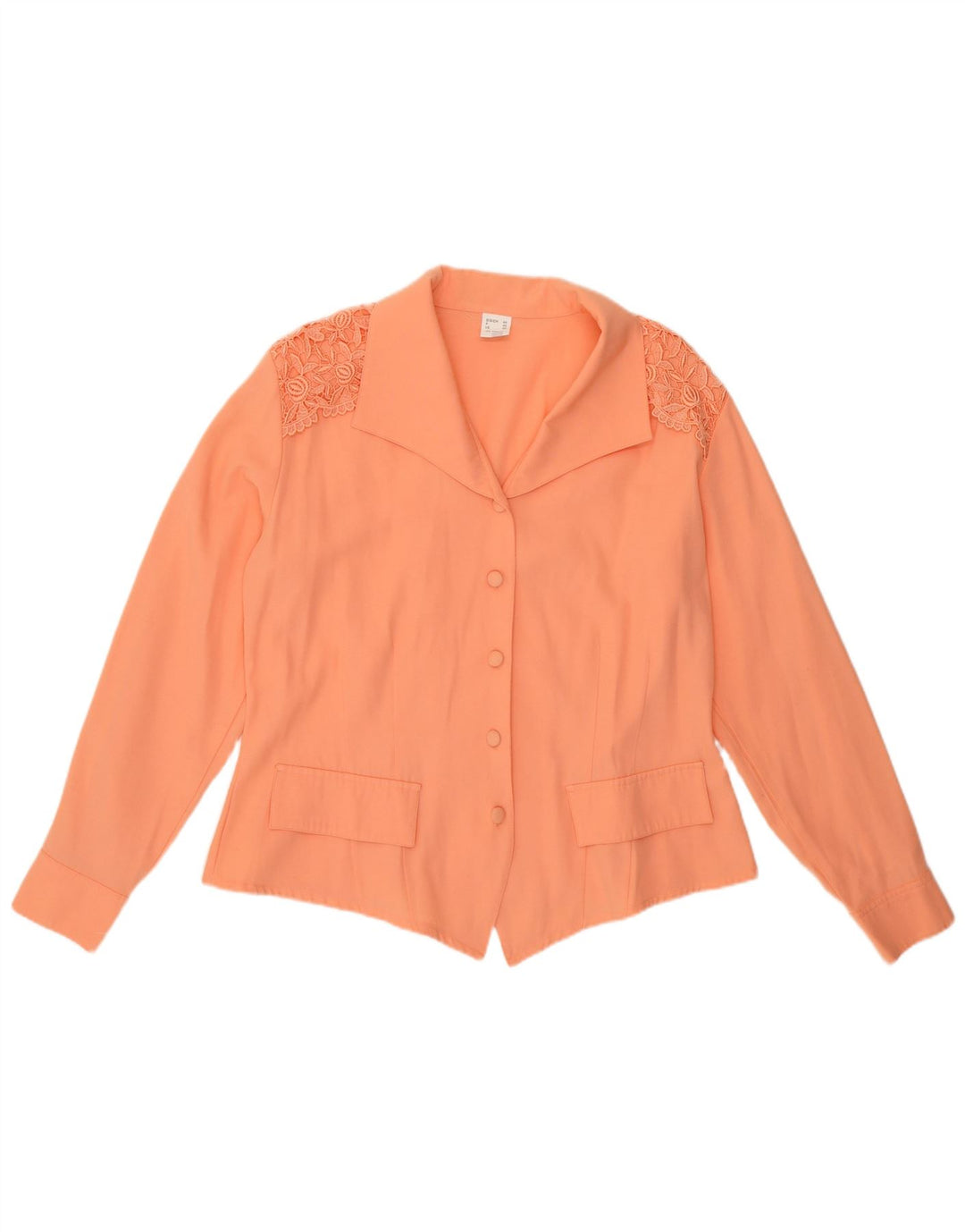 VINTAGE ženska košulja bluza IT 48 XL narančasta viskoza