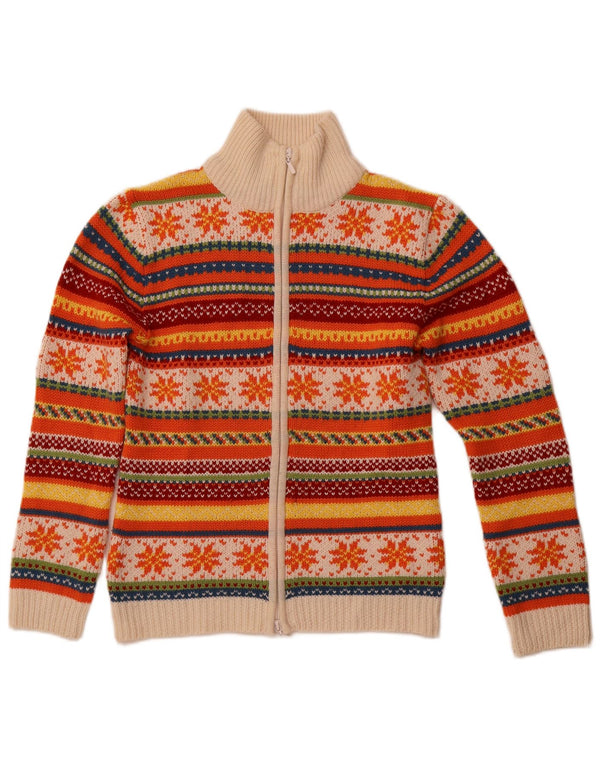 TCM ženski kardigan pulover UK 10/12 srednje raznobojna vuna Fair Isle