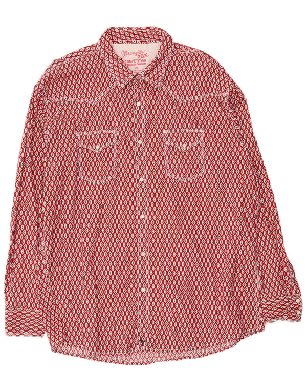 Wrangler muška košulja 2XL crveni geometrijski pamuk