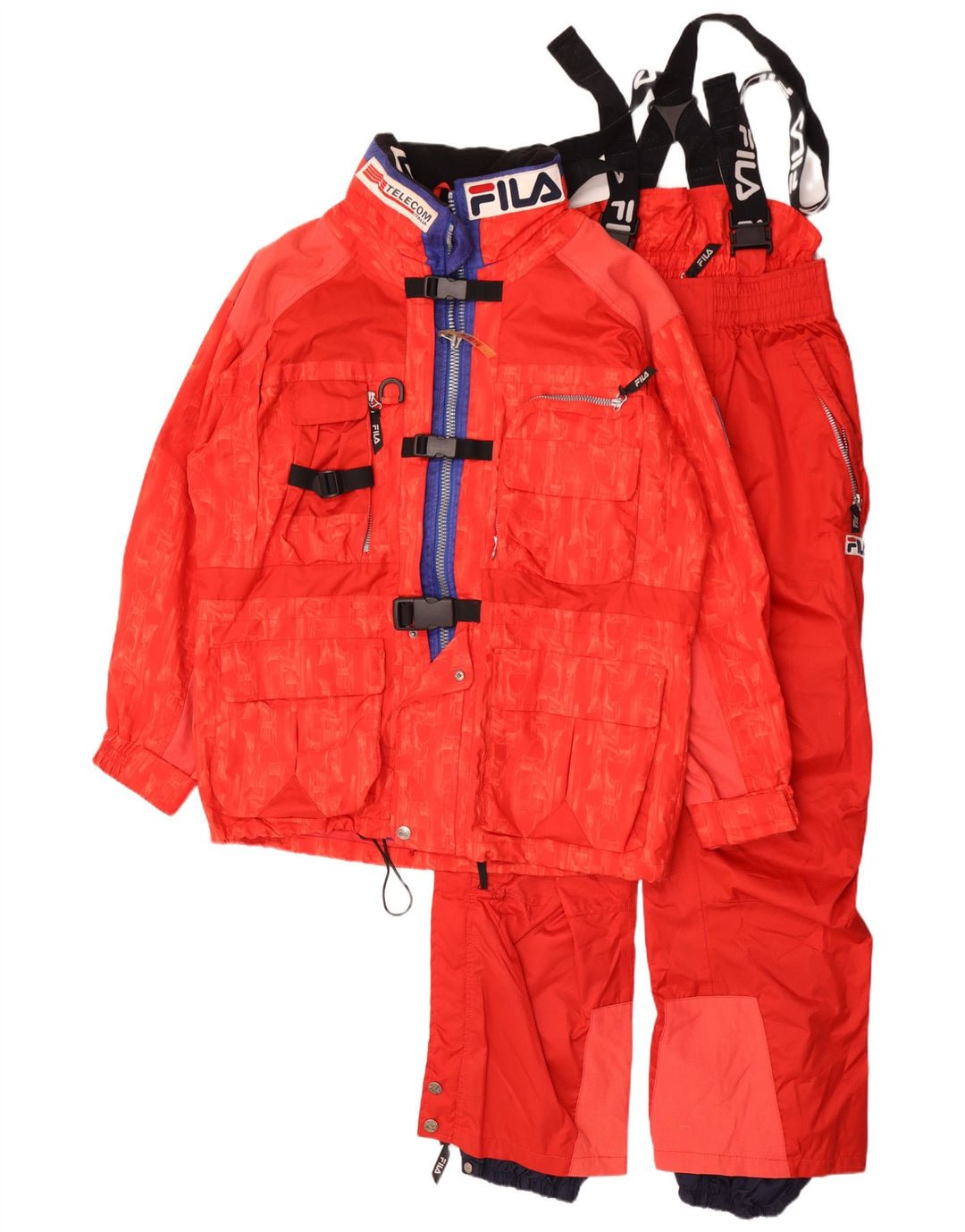 Fila muški grafički set od 2 dijela IT 48 Srednje W30 L29 Red Colourblock