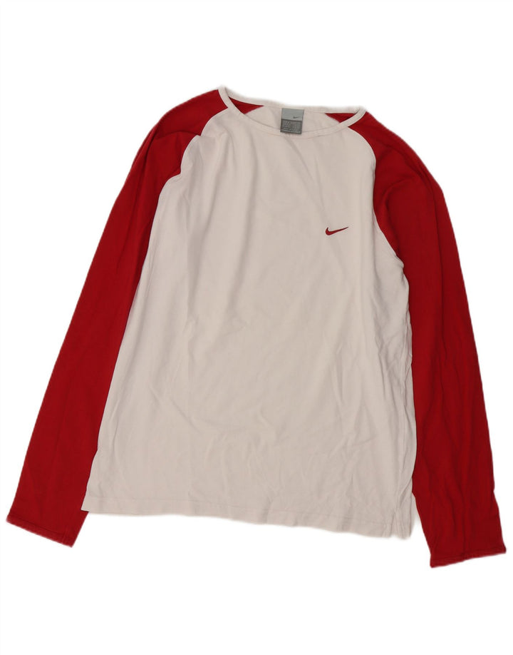 Nike Muška majica dugih rukava UK 39/41 srednje bijele boje