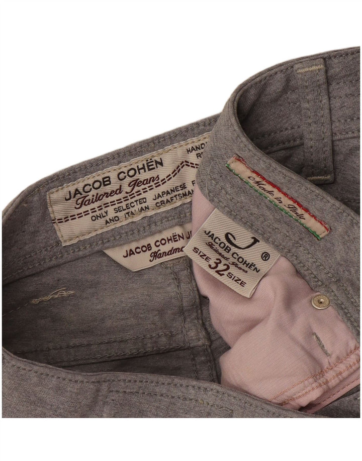 Jacob Cohen muške ležerne kratke hlače W32 srednje sivi pamuk