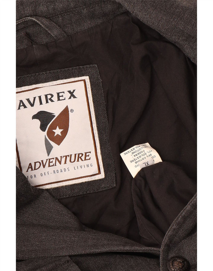 Avirex muška jakna sa 4 gumba UK 42 XL sivi pamuk