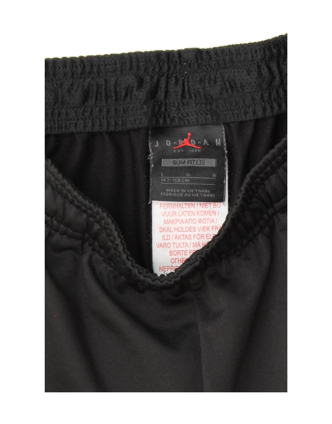 JORDAN Boys Tracksuit Trousers 11-12 Years Large Black Vintage Jordan and Second-Hand Jordan from Messina Hembry 