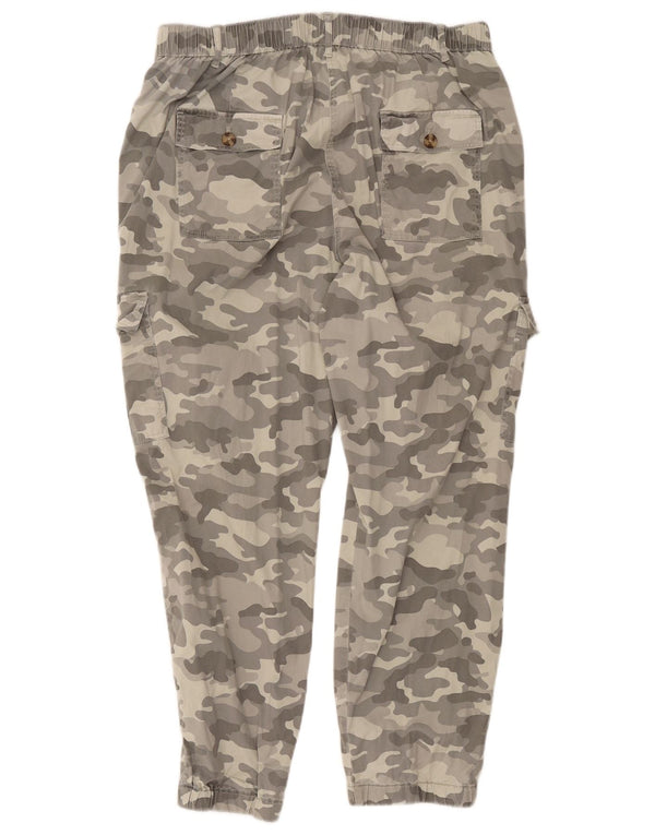 Marks & Spencer ženske kargo hlače UK 18 XL W36 L28 sive kamuflažne