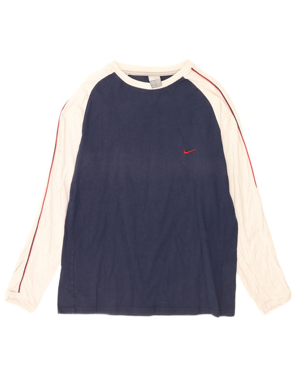 Nike muška majica dugih rukava UK 42/44 velika tamnoplava boja