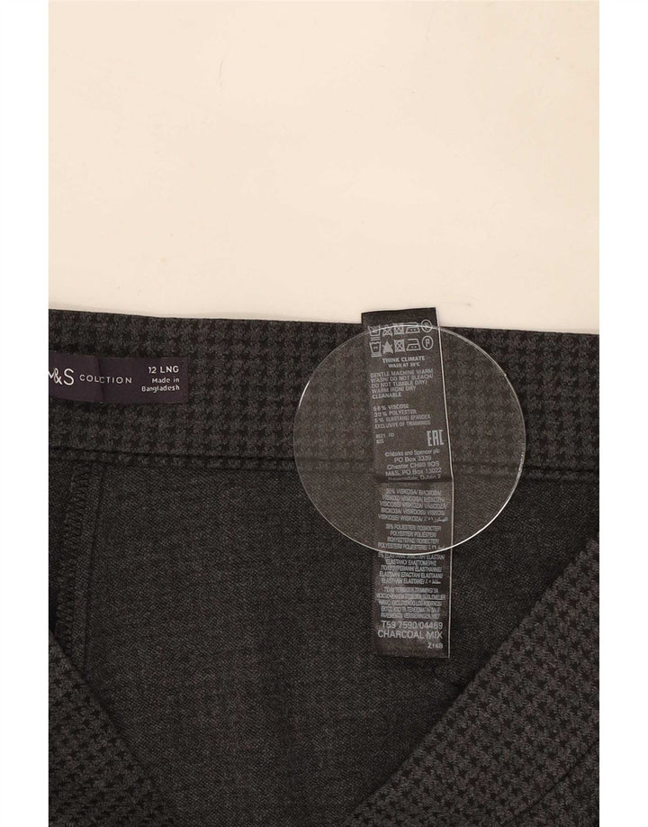 Marks & Spencer ženske ležerne hlače UK 12 srednje W30 L31 sive