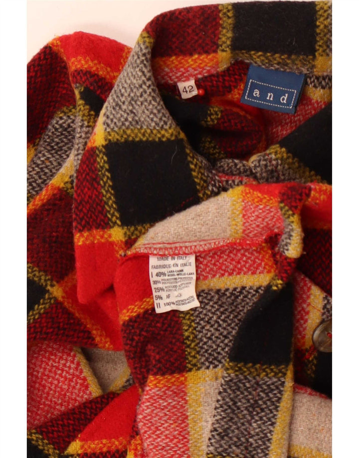 I ženska flanelska jakna bomber IT 42 Medium Red Karirana vuna