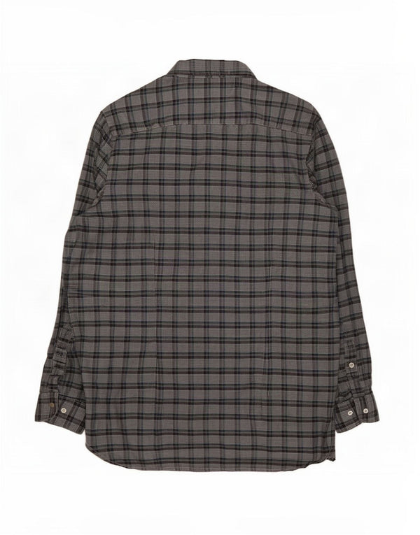 Tommy Hilfiger Mens Slim Fit Flannel Shirt 2XL Grey Check Cotton