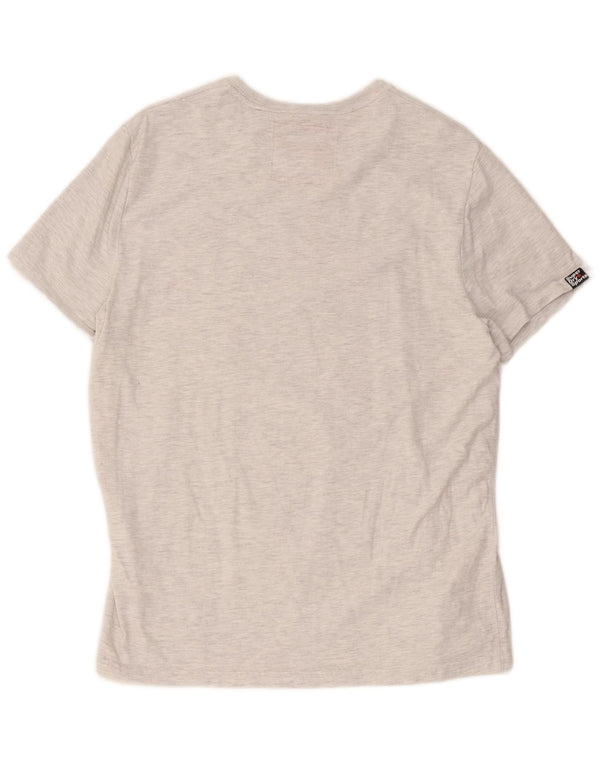 Superdry muška majica kratkih rukava s grafičkim motivima, 2XL sivi flekasti pamuk