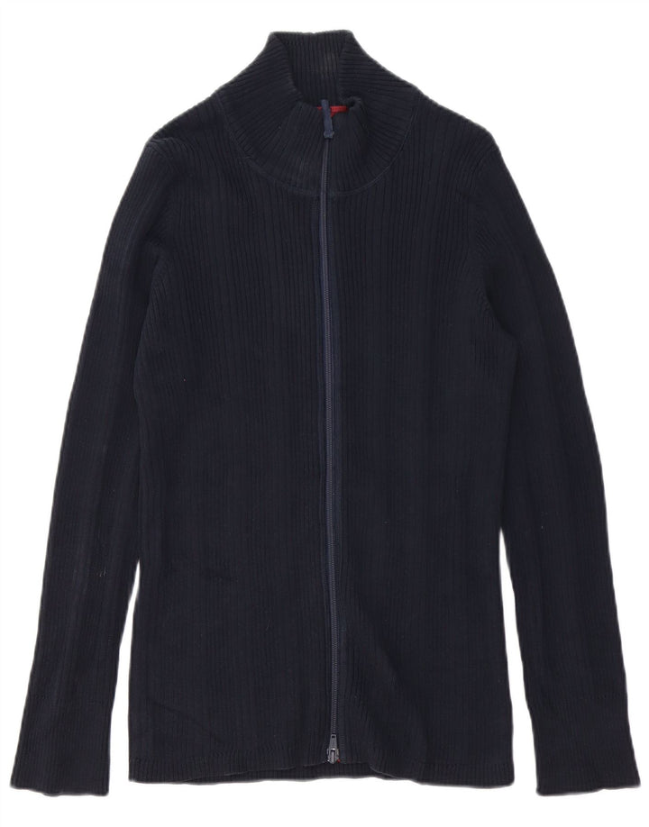 EDDIE BAUER Muški kardigan pulover veliki tamnoplavi pamuk