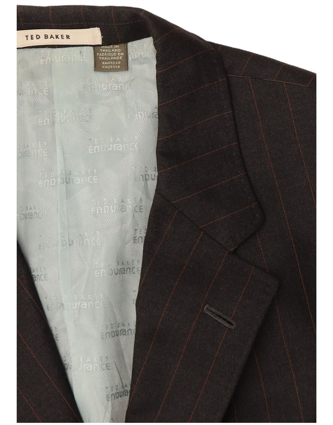 Ted Baker muška jakna s 3 gumba EU 42 XL vunena siva prugasta jakna