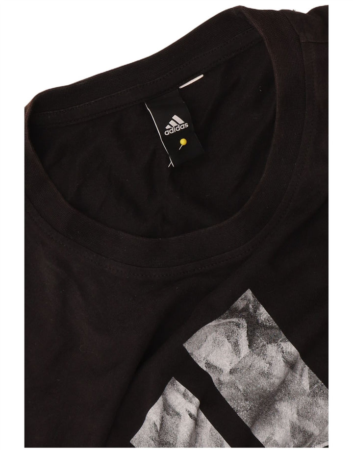 Adidas muška grafička majica kratkih rukava srednje crne boje