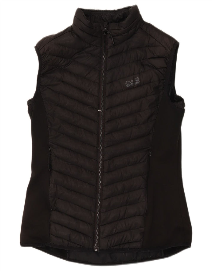 Jack Wolfskin Ženska podstavljena jakna UK 12 Srednji crni poliester