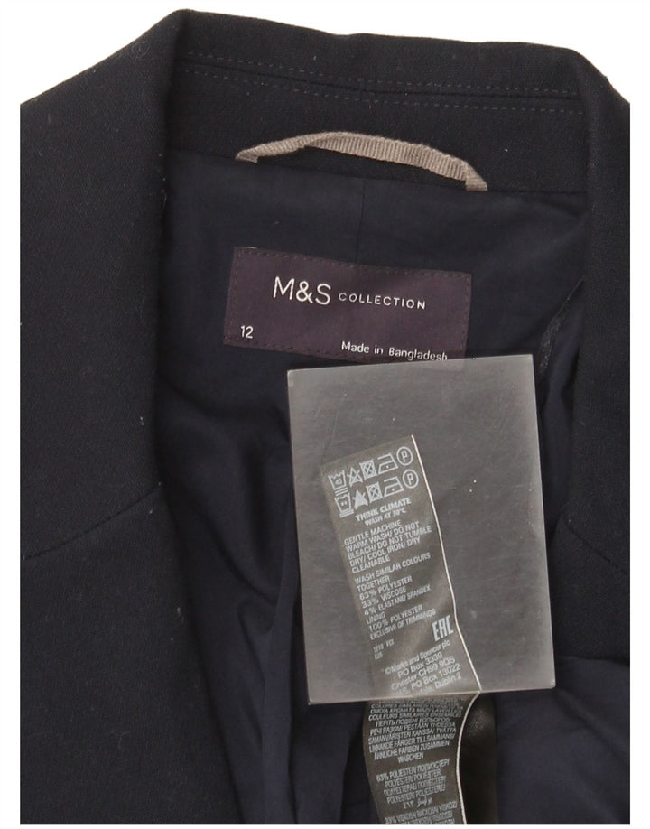 Marks & Spencer ženski sako sa 1 gumbom UK 12 Srednje tamnoplava