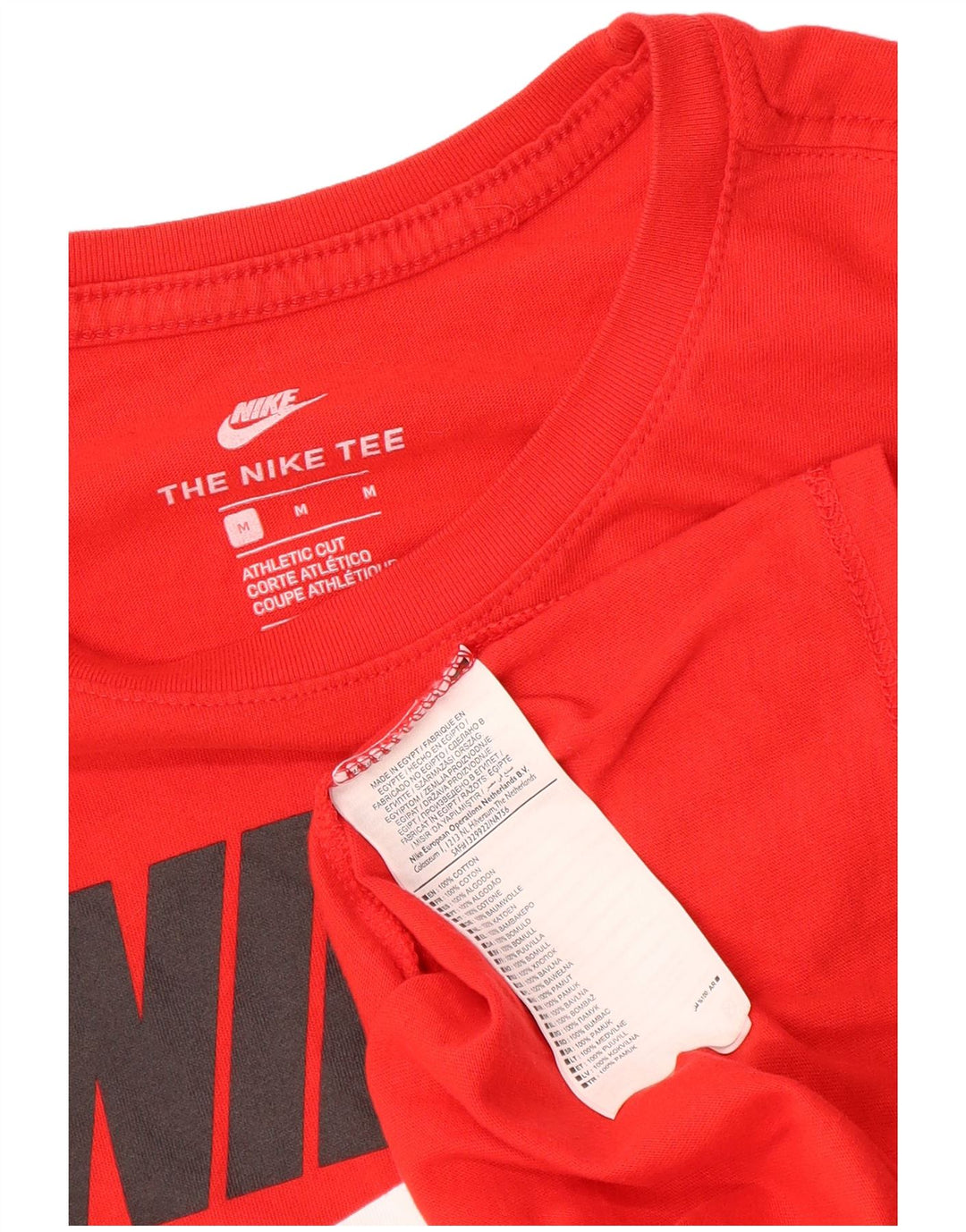 Nike muška majica atletskog kroja srednje crvene pamučne majice