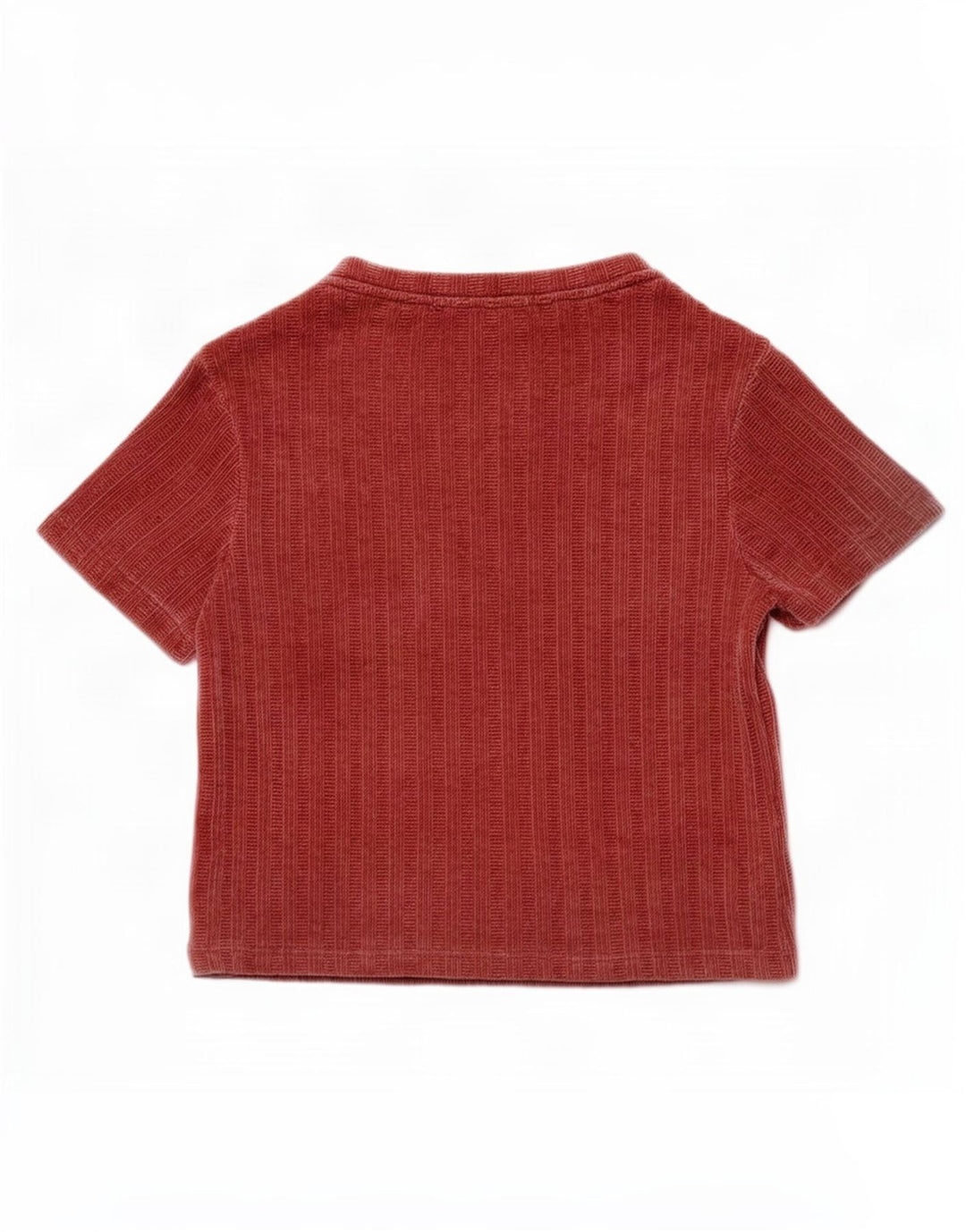 Zara ženski vrh bluze od velura UK 10 mali crveni poliester