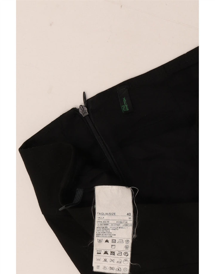 Benetton ženska pencil suknja IT 40 mala W30 crni poliester