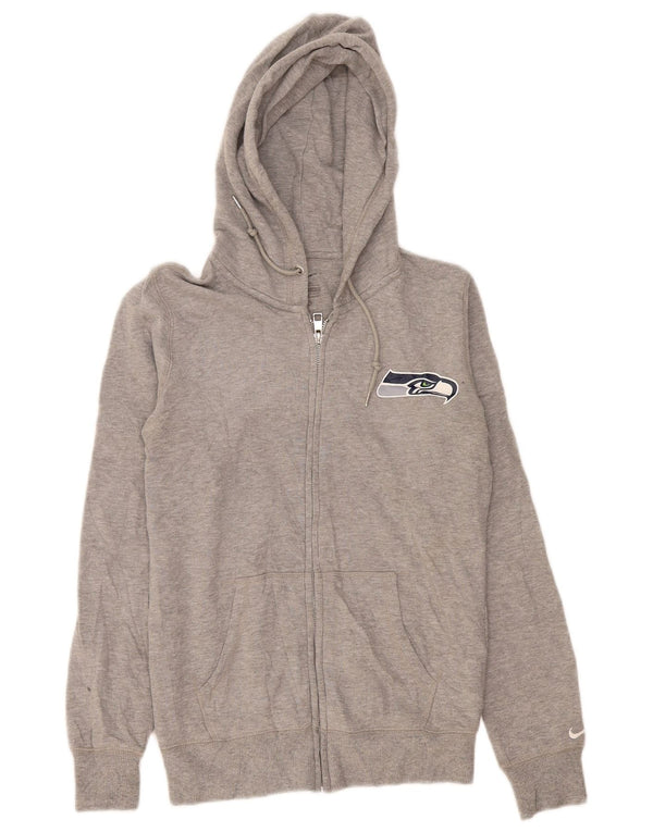 Ženski pulover s kapuljačom s patentnim zatvaračem Nike Seattle Seahawks UK 10 Small Grey Flected