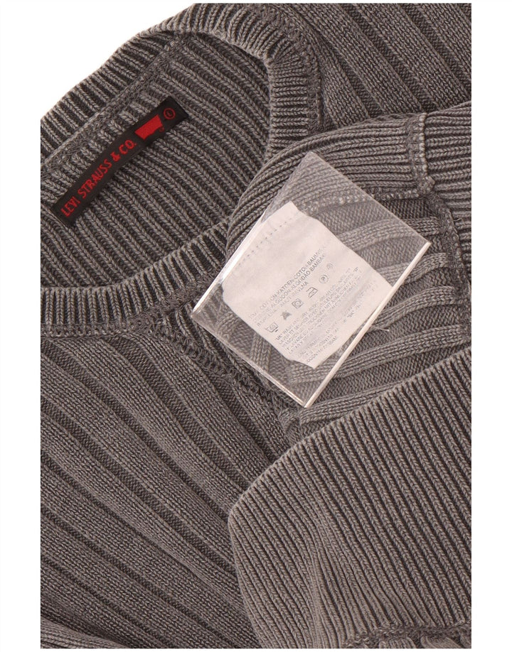 Levi's muški pulover s okruglim izrezom Veliki sivi pamuk