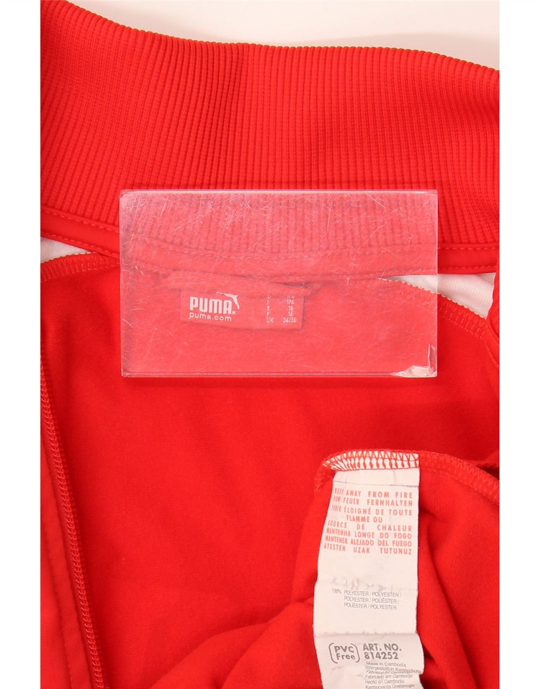 Gornja jakna trenirke Puma Boys Graphic 15-16 Years Red Colourblock