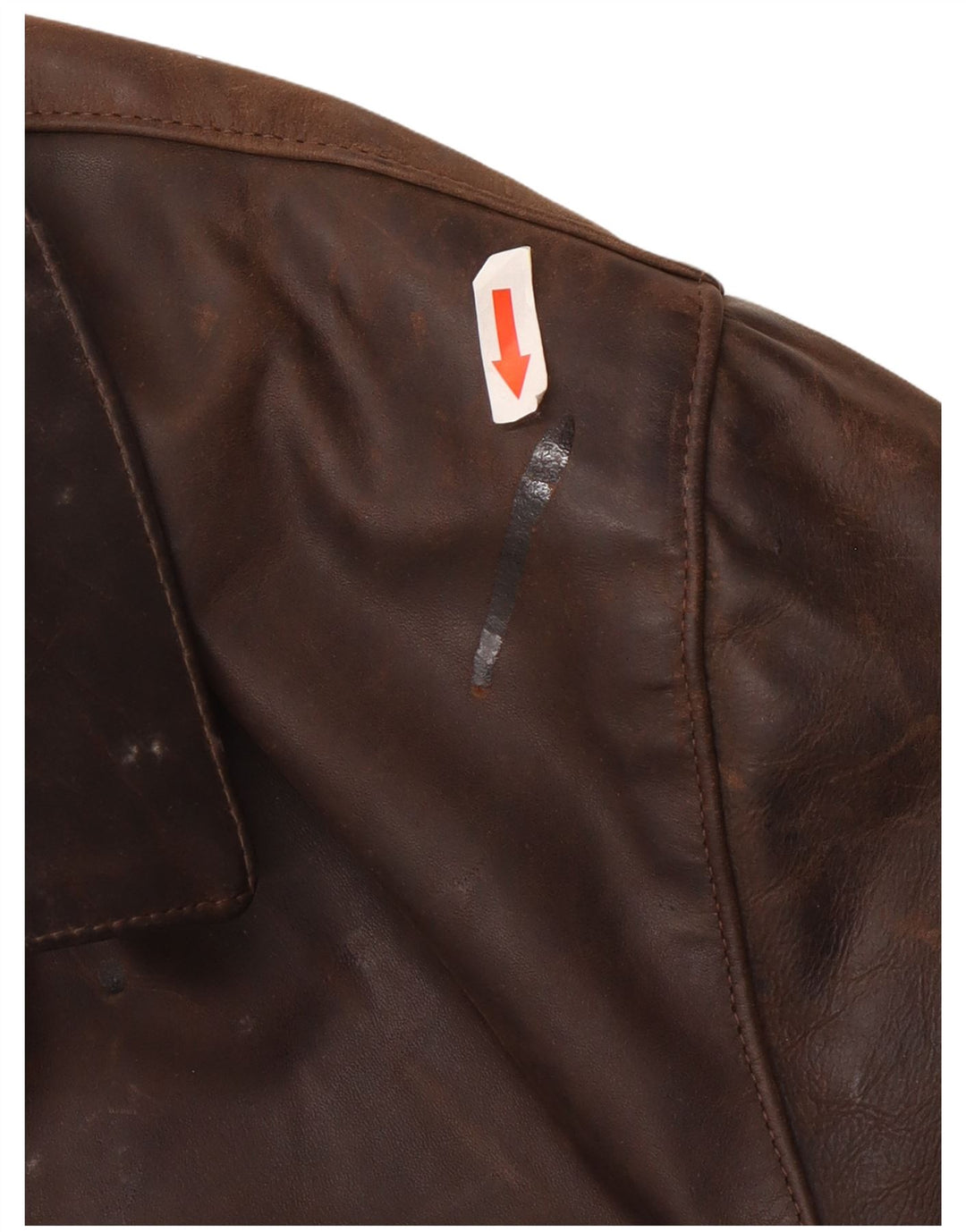 Vintage muška kožna jakna UK 44 2XL smeđa