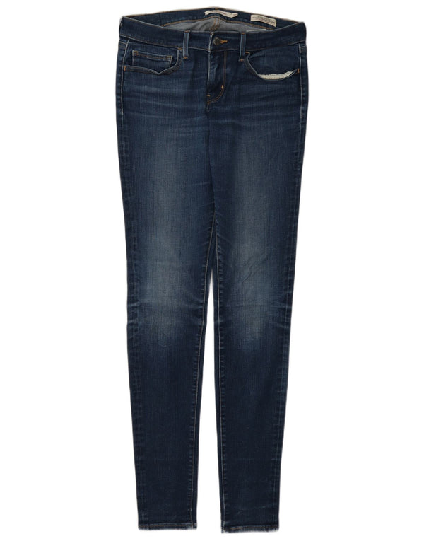 Levi's ženske 710 super uske traperice W28 L34 plavi pamuk