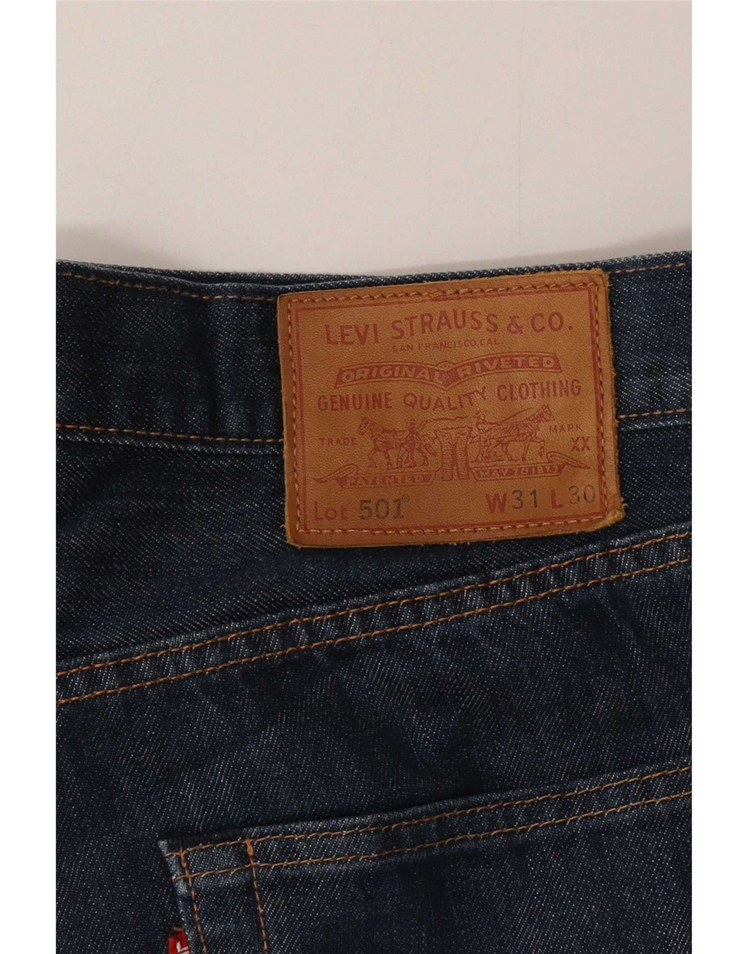 Levi's muške 501 ravne traperice W31 L30 plavi pamuk