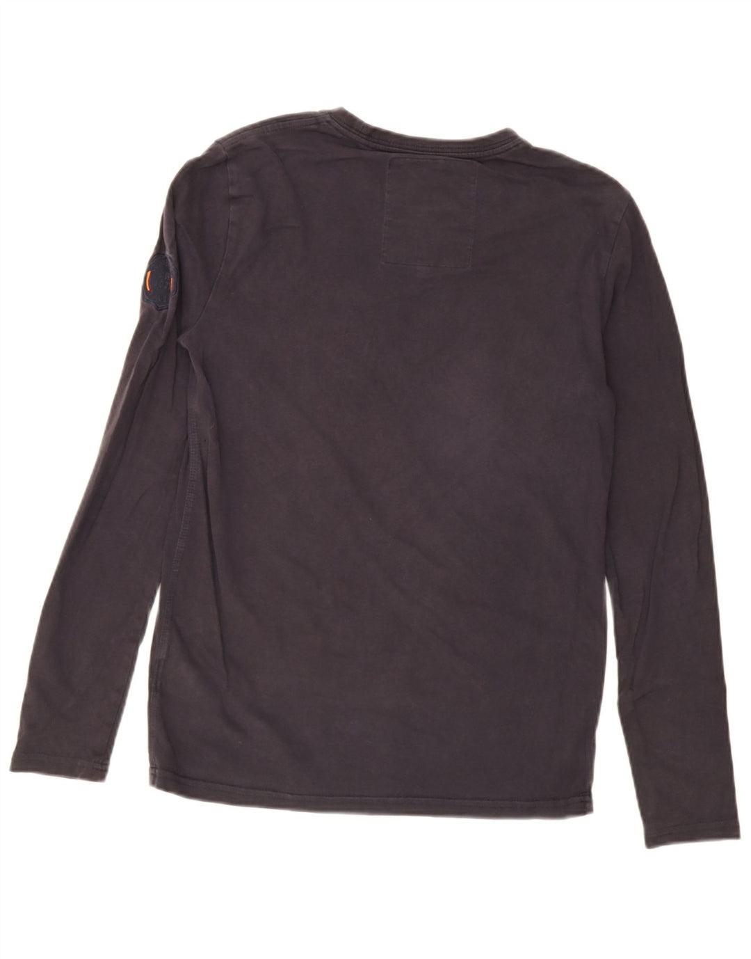 Superdry muška majica dugih rukava s grafikama, mala tamnoplava pamuk