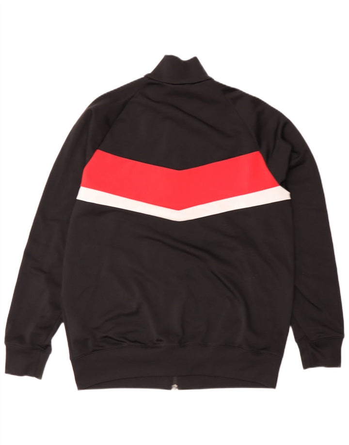 Gornja jakna od trenirke Adidas za dječake 15-16 godina crna poliesterska boja