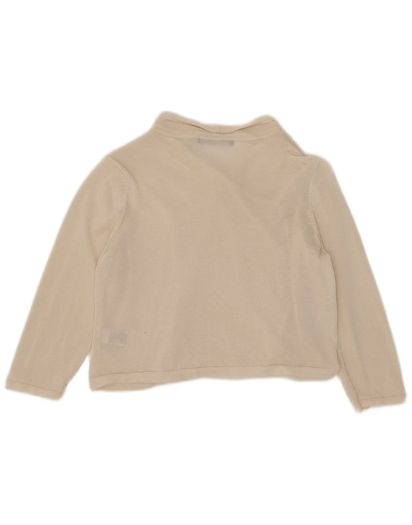Marks & Spencer ženski kardigan džemper s 3/4 rukavima UK 12 Medium Off White