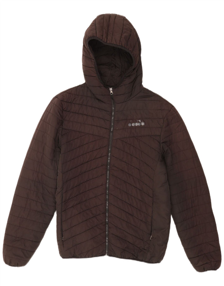Diadora muška podstavljena jakna s kapuljačom UK 42 XL crni poliester