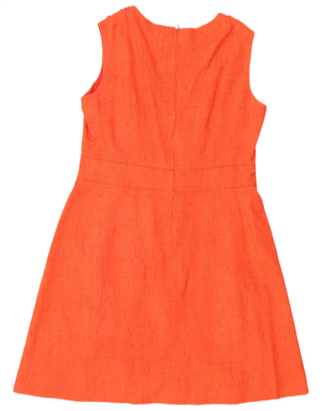 Vintage ženski set od 2 komada s 3 gumba, UK 12, srednje narančasta svila