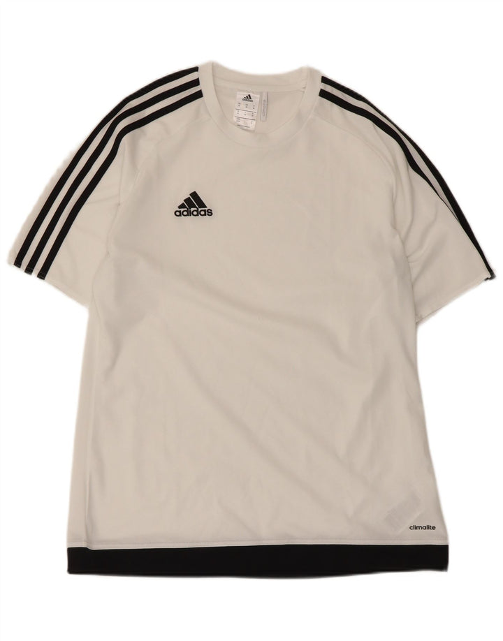 Adidas muška Climalite majica kratkih rukava Medium White Colourblock Poliester