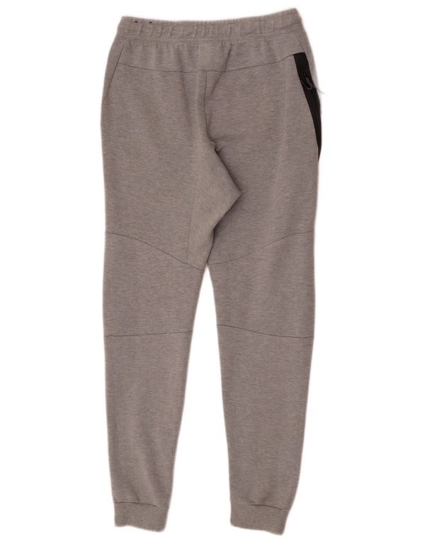 Nike Muške uske trenirke Hlače Joggers Male sive boje, pamuk