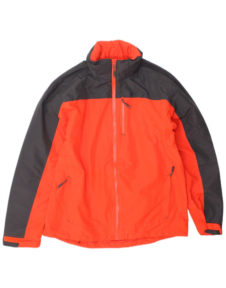 MOUNTAIN WAREHOUSE Muška kišna jakna s kapuljačom UK 40 Large Orange Colourblock