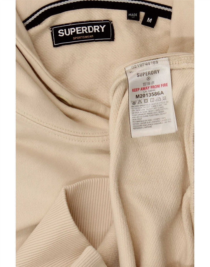 Superdry muška majica s kapuljačom Srednje bež pamuk