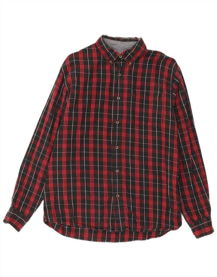 Wrangler muška flanelska košulja, srednji crveni karirani pamuk