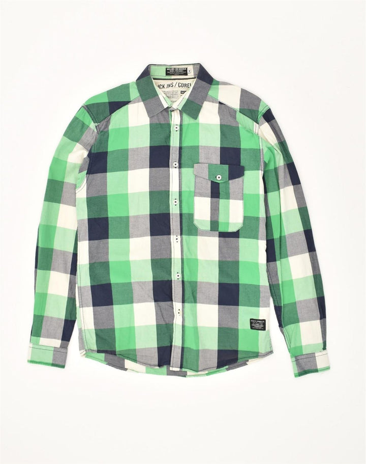 JACK & JONES muška košulja srednje zelene karirane boje
